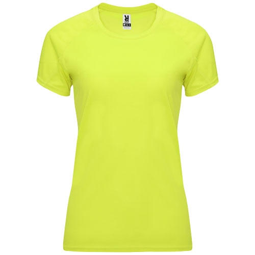 T-shirt sport publicitaire Femme 135gr Bahrain ROLY Jaune fluo